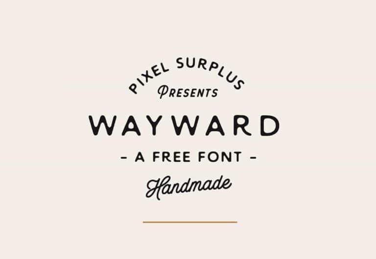 Introducing Wayward Sans, a free handmade font