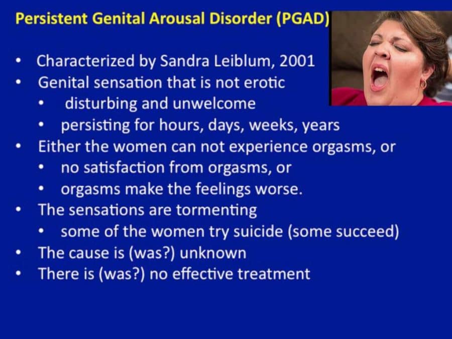 Persistent Genital Arousal Disorder Pgad Causes And Treatments