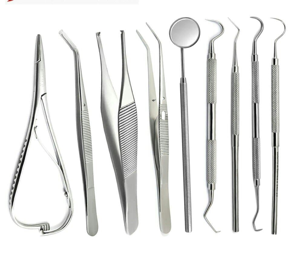 8 Piece White Plastic Luxating Elevators Surgical Oral Care Dentistry Instrument 