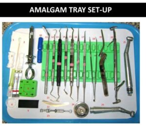 amalgam tray set up instruments