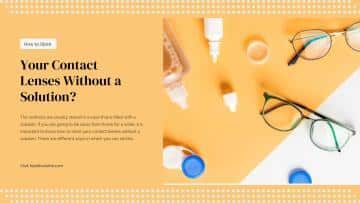 How to Store Your Contact Lenses Without a Solution