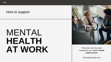How to support mental health at work?
