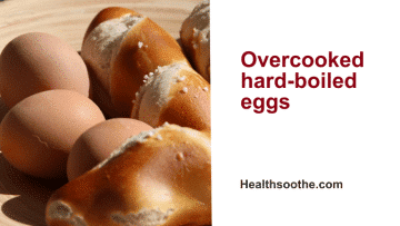 Overcooked hard-boiled eggs