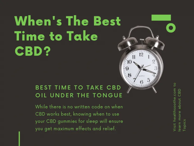 When's The Best Time to Take CBD?