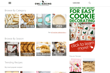 Owlbbaking site preview not owl baking - Healthsoothe