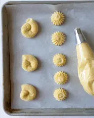 recipe for soft butter cookies: Piping - Healthsoothe