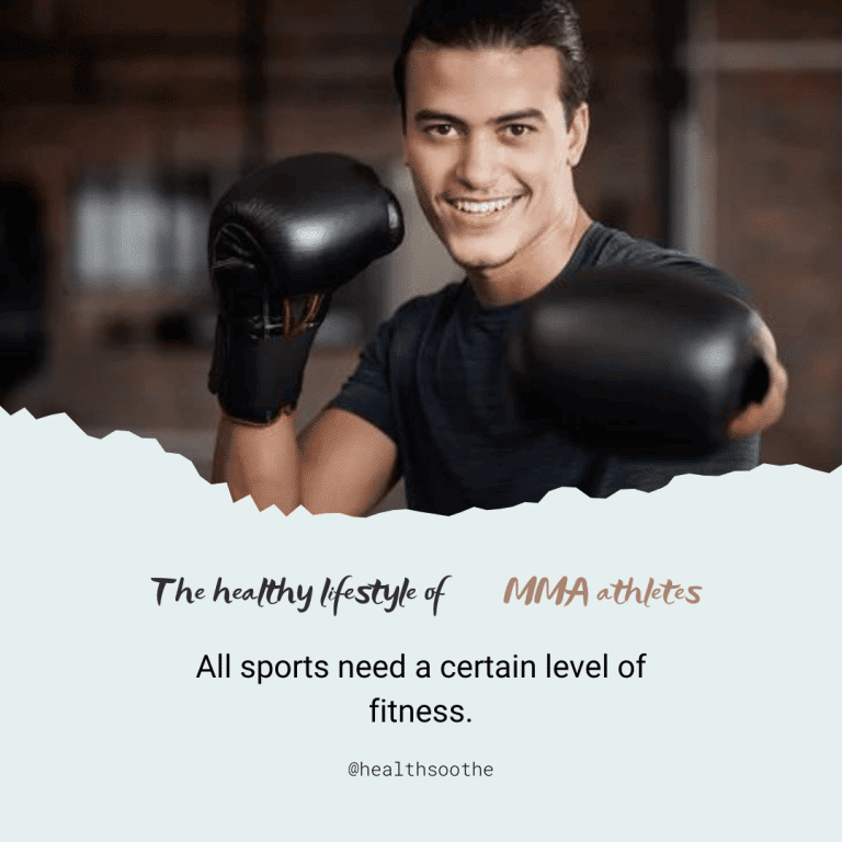 The healthy lifestyle of MMA athletes