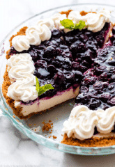 No Bake blueberry cream cheese pie - Healthsoothe