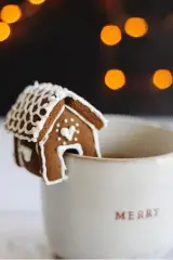 making mini gingerbread houses: decorating mini gingerbread houses - Healthsoothe
