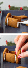 making mini gingerbread houses: constructing mini gingerbread houses - Healthsoothe