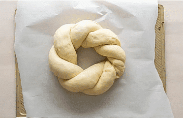 making king cake: Shaping the dough - Healthsoothe