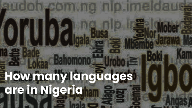 How many languages are in Nigeria