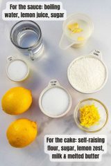 ingredients of lemon pudding