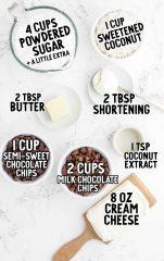 ingredients of Easter coconut cream Eggs - Healthsoothe