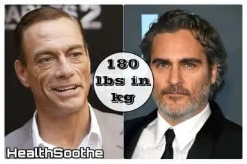celebrities who weigh 180 lbs in kg