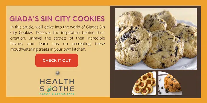 Giadas sin city cookies - Healthsoothe