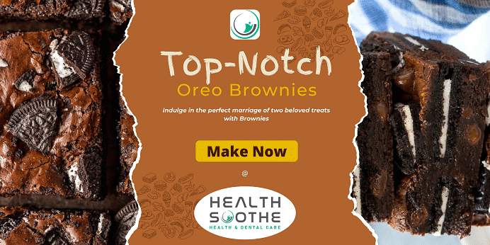 Oreo Brownies - Healthsoothe