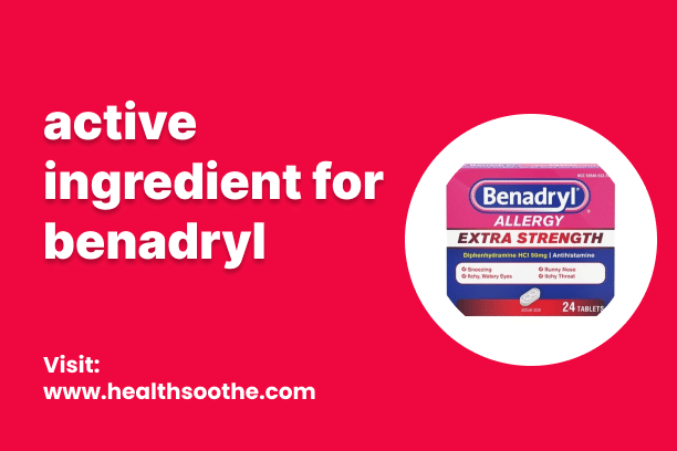 active ingredient for benadryl